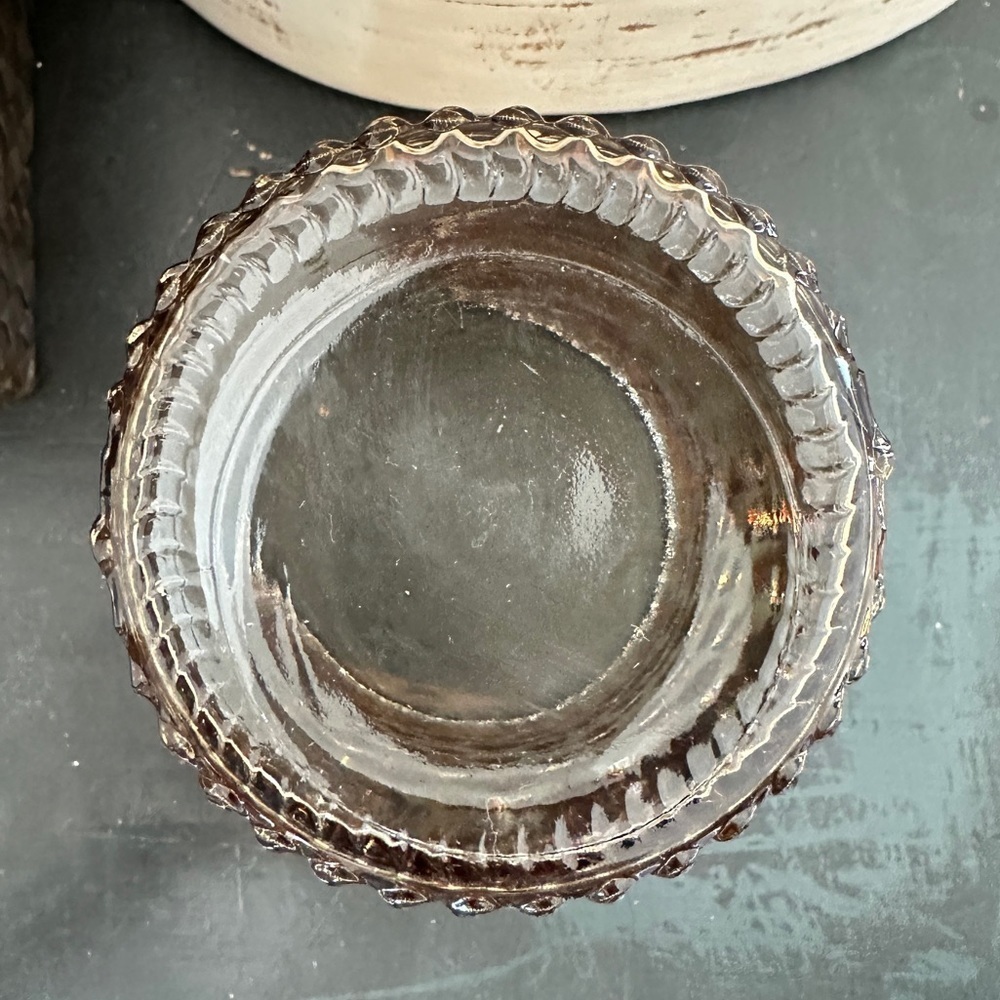 Hobnail Light Brown Glass Vase - Picture 11 of 16